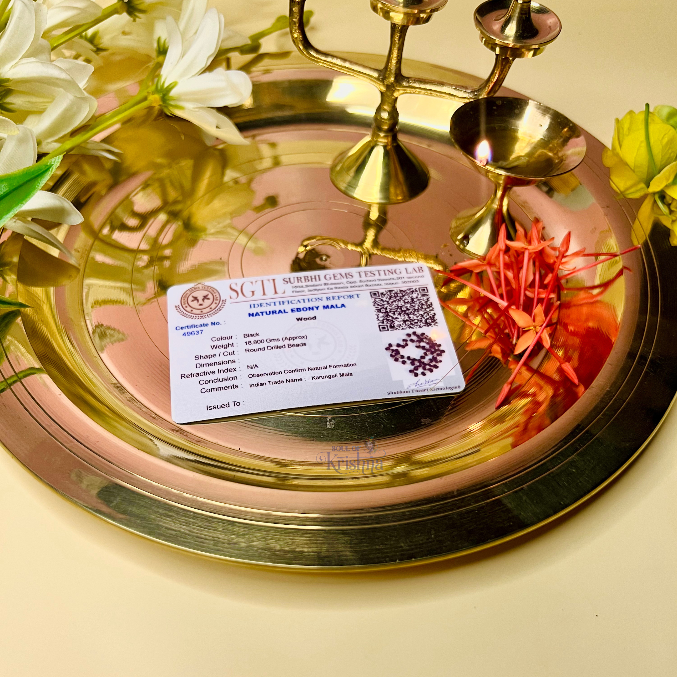 ORIGINAL SILVER PLATED KARINGALI MALAI