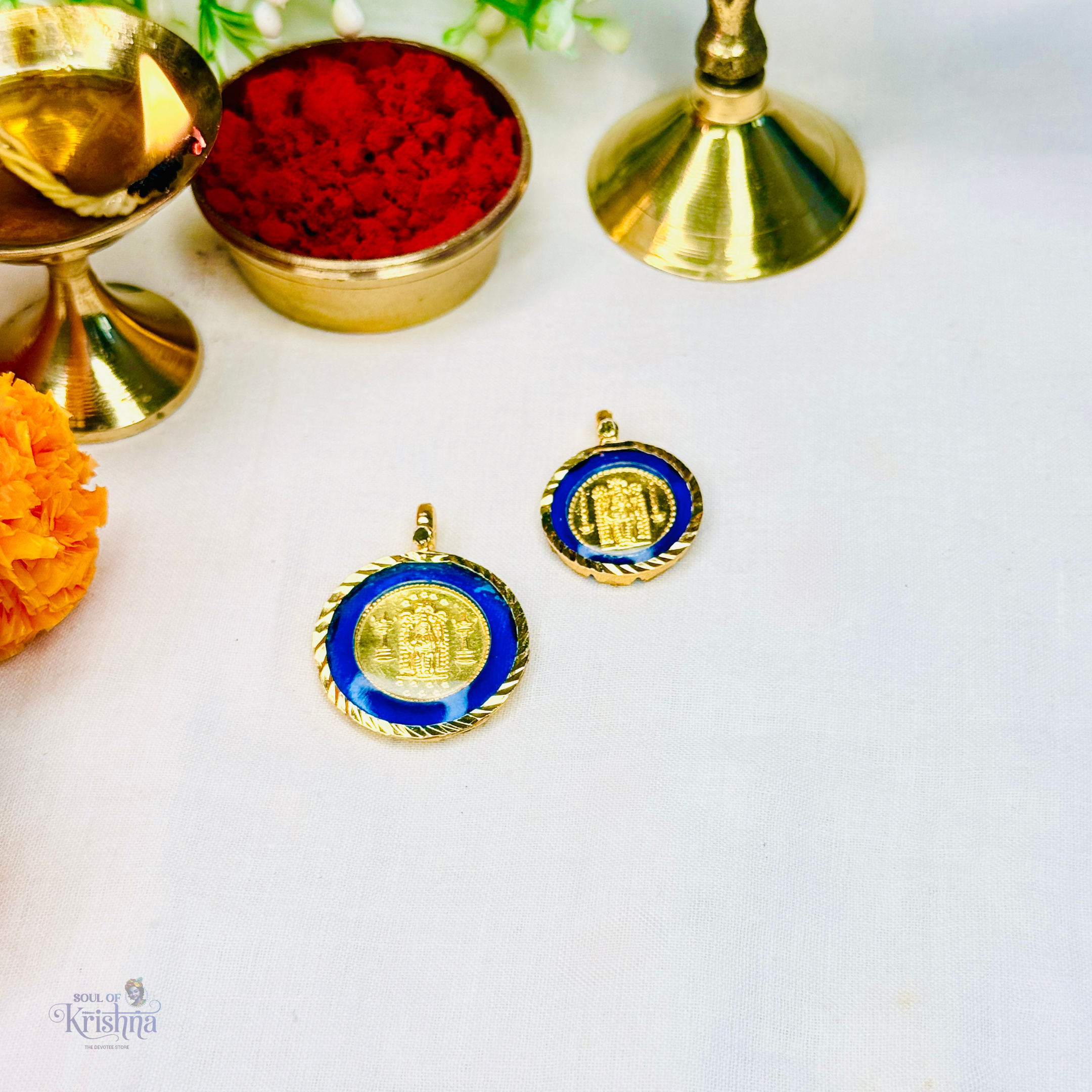 PANCHALOHA GURUVAYURAPPA LOCKET BLUE