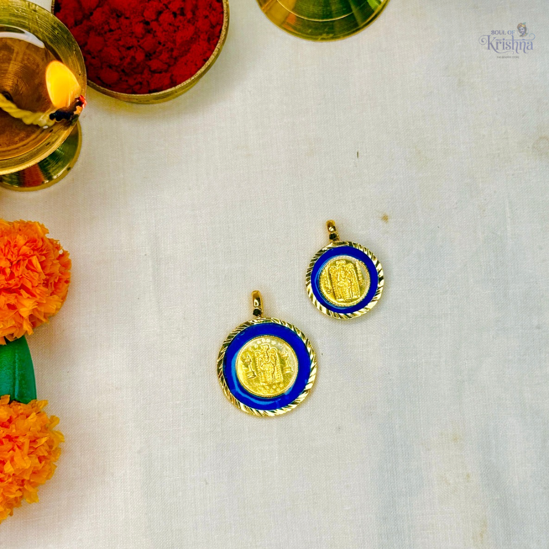 PANCHALOHA GURUVAYURAPPA LOCKET BLUE