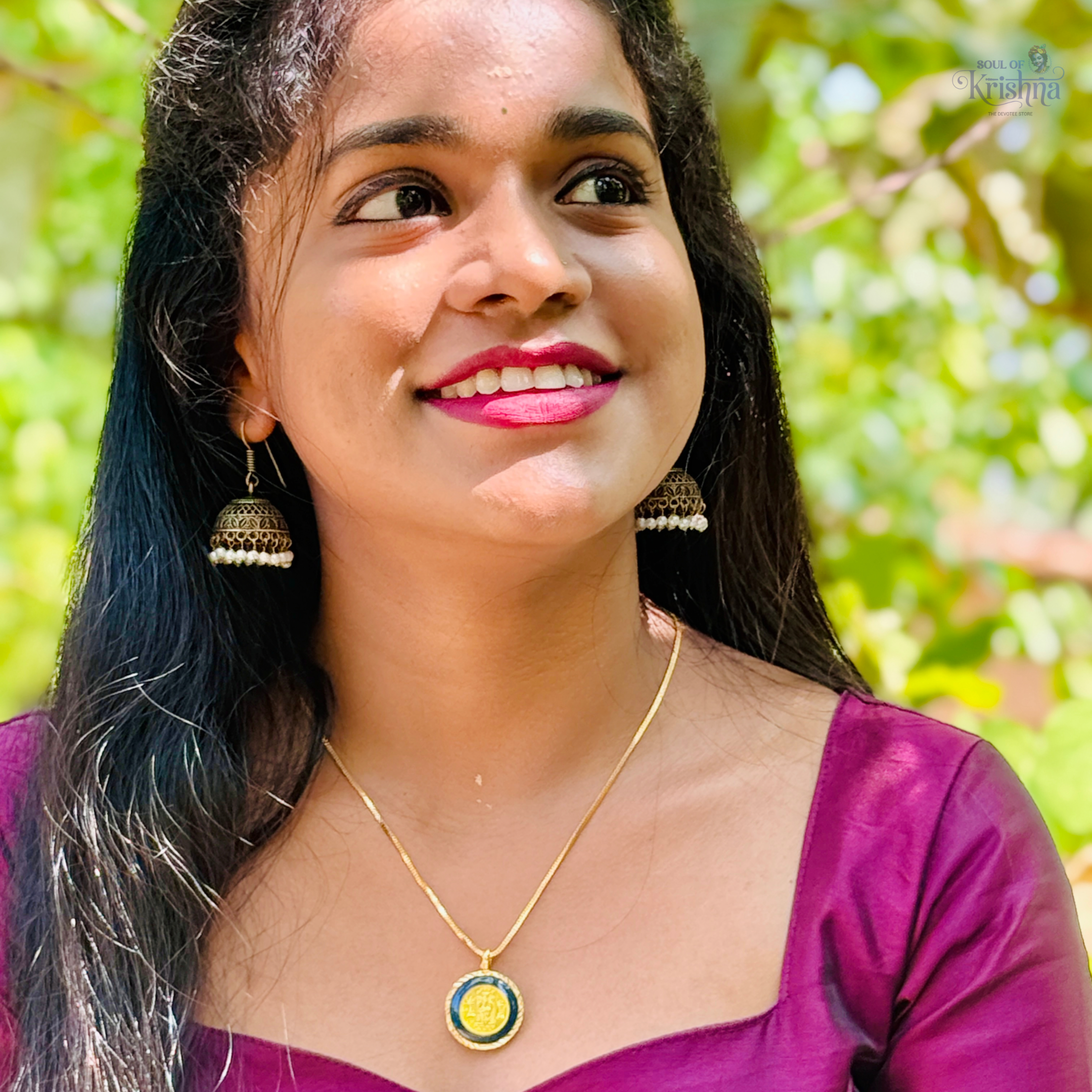 PANCHALOHA GURUVAYURAPPA LOCKET BLUE