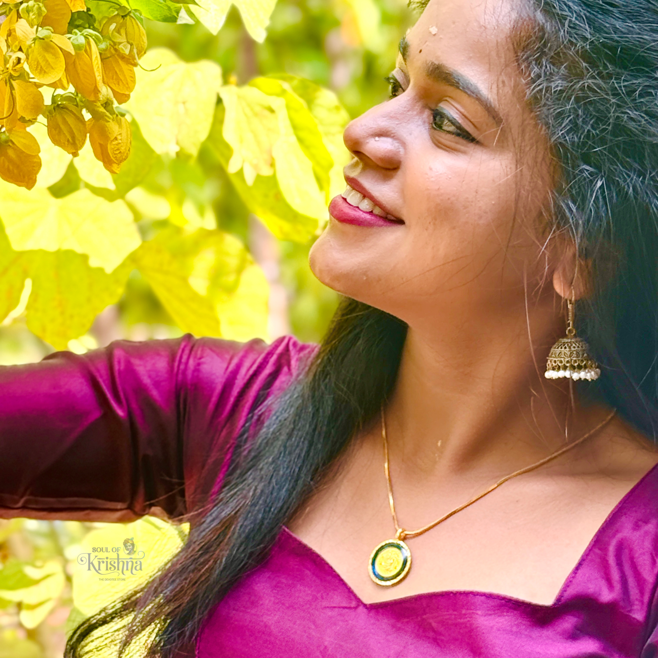 PANCHALOHA GURUVAYURAPPA LOCKET BLUE