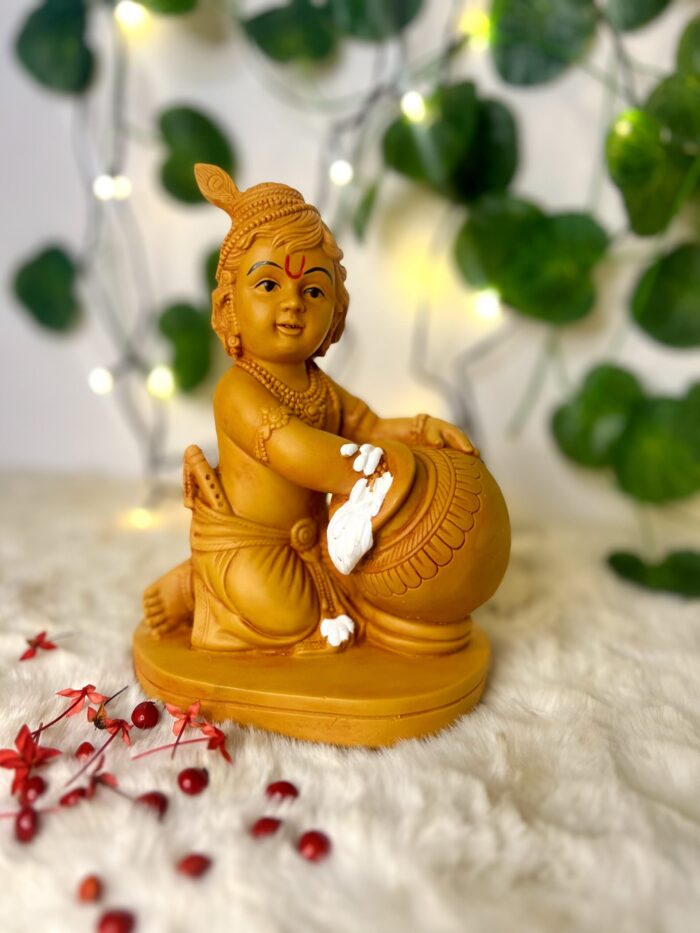 Butter Krishna Wooden Colour 2